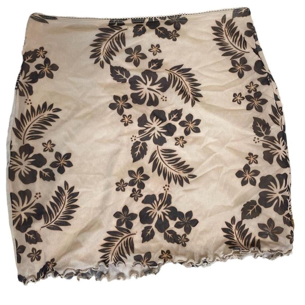 Urban Outfitters Stella Printed Mesh Skirt